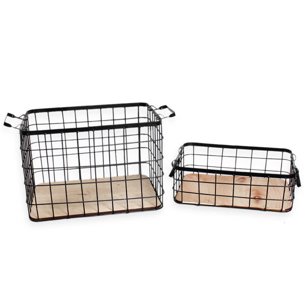 Regál kov 2ks 36x26x24 32.5x22x11cm černá